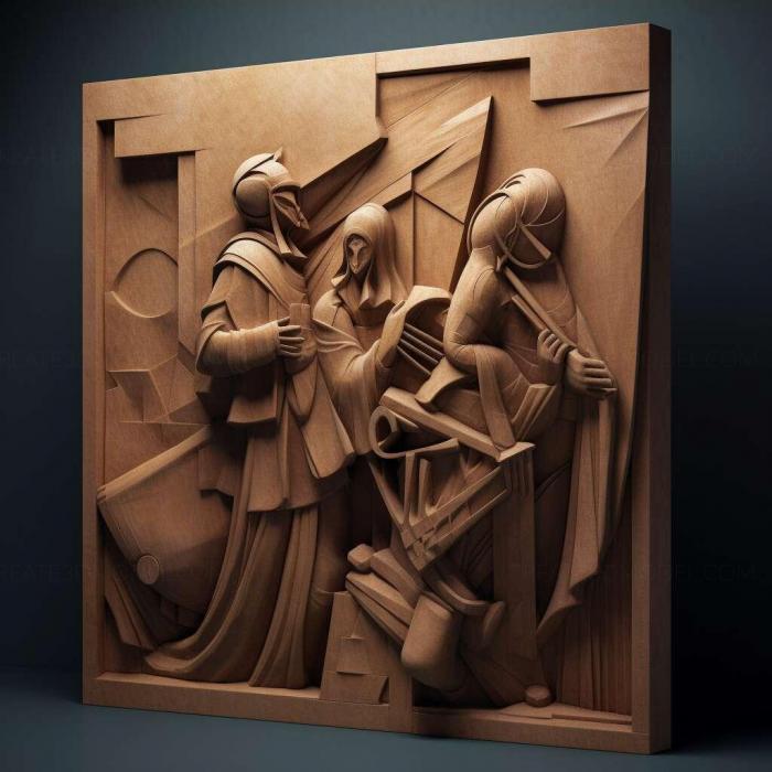 نموذج ثلاثي الأبعاد لآلة CNC 3D Art 